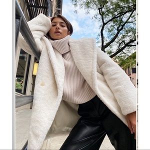 BABATON artizia the teddy coat short dark brulee